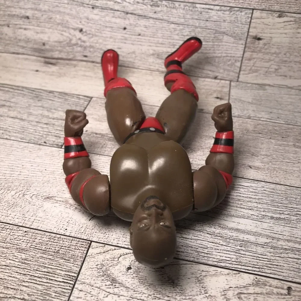 Vintage 1996 Ahmed Johnson Jakks Pacific‎ WWF Toy Wrestling Action Figure red